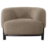 Lawler Mushroom Upholstered Barrel Back Accent Chair