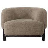 Lawler Upholstered Barrel Back Accent Chair Mushroom by Coaster at Eve Furniture