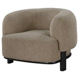 Lawler Upholstered Barrel Back Accent Chair Mushroom by Coaster at Eve Furniture