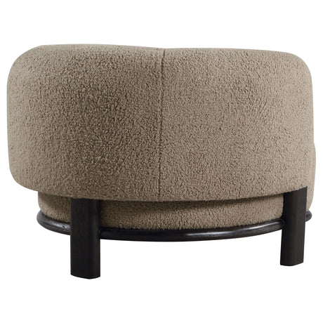 Lawler Upholstered Barrel Back Accent Chair Mushroom by Coaster at Eve Furniture