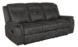 Lawrence Charcoal 2-Piece Upholstered Tufted Living Room Set by Coaster at Eve Furniture