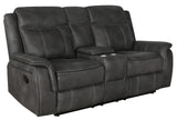 Lawrence Charcoal 2-Piece Upholstered Tufted Living Room Set by Coaster at Eve Furniture