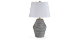Lawrock Antique Blue Table Lamp by ASHLEY FURNITURE at Eve Furniture