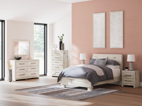 Lawroy Light Natural Full Panel Bed by Ashley at Eve Furniture