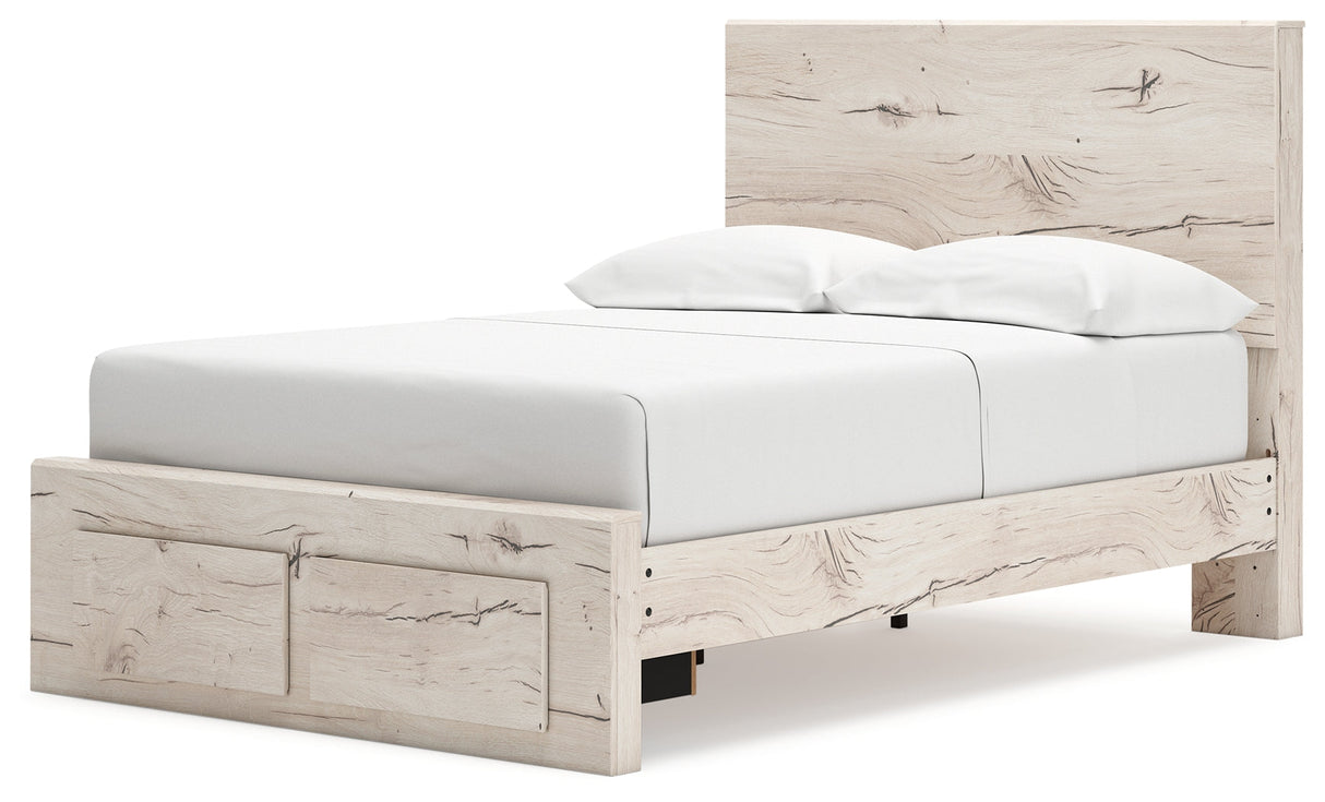 Lawroy Light Natural Full Storage Platform Bed by Ashley at Eve Furniture