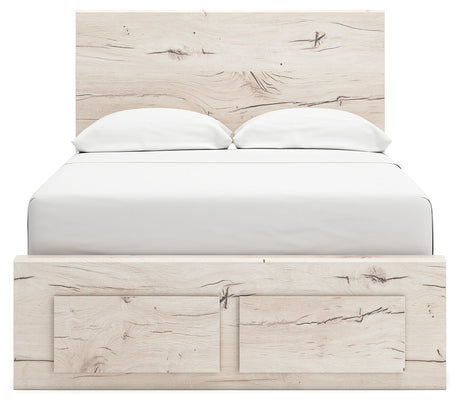 Lawroy Light Natural Full Storage Platform Bed by Ashley at Eve Furniture
