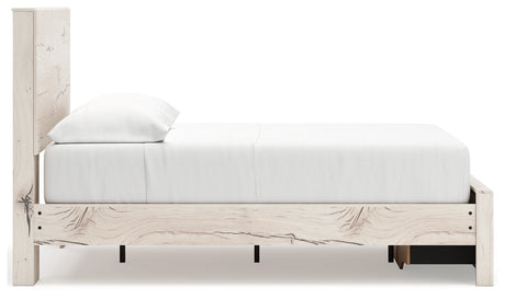 Lawroy Light Natural Full Storage Platform Bed by Ashley at Eve Furniture