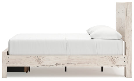 Lawroy Light Natural Full Storage Platform Bed by Ashley at Eve Furniture