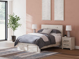 Lawroy Light Natural Full Storage Platform Bed by Ashley at Eve Furniture