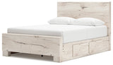 Lawroy Light Natural Full Storage Platform Bed with 4 Drawers by Ashley at Eve Furniture