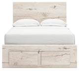 Lawroy Light Natural Full Storage Platform Bed with 6 Drawers by Ashley at Eve Furniture