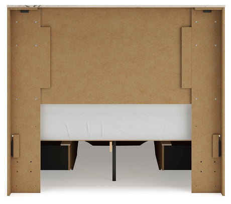 Lawroy Light Natural Full Storage Platform Bed with 6 Drawers by Ashley at Eve Furniture