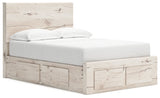 Lawroy Light Natural Full Storage Platform Bed with 6 Drawers by Ashley at Eve Furniture