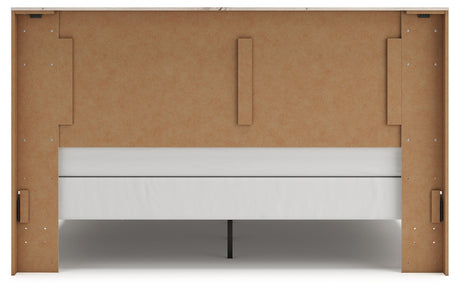 Lawroy Light Natural King Panel Bed by Ashley at Eve Furniture