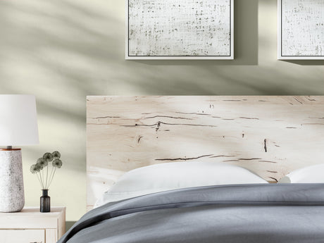 Lawroy Light Natural King Panel Bed by Ashley at Eve Furniture