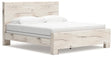 Lawroy Light Natural King Panel Bed by Ashley at Eve Furniture