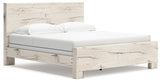 Lawroy Light Natural King Panel Bed by Ashley at Eve Furniture