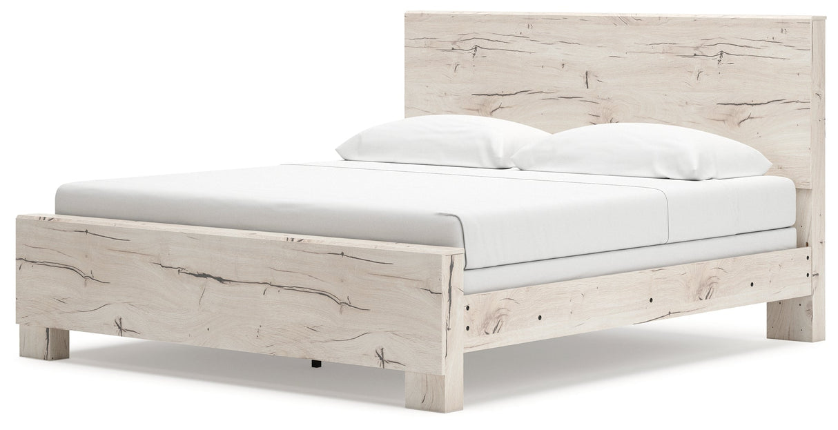 Lawroy Light Natural King Panel Bed by Ashley at Eve Furniture
