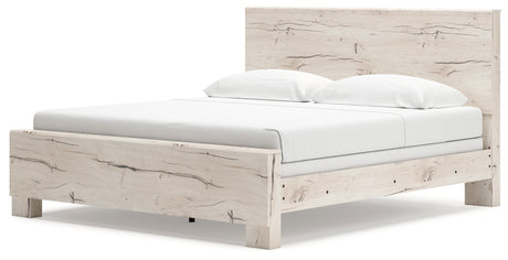 Lawroy Light Natural King Panel Bed by Ashley at Eve Furniture