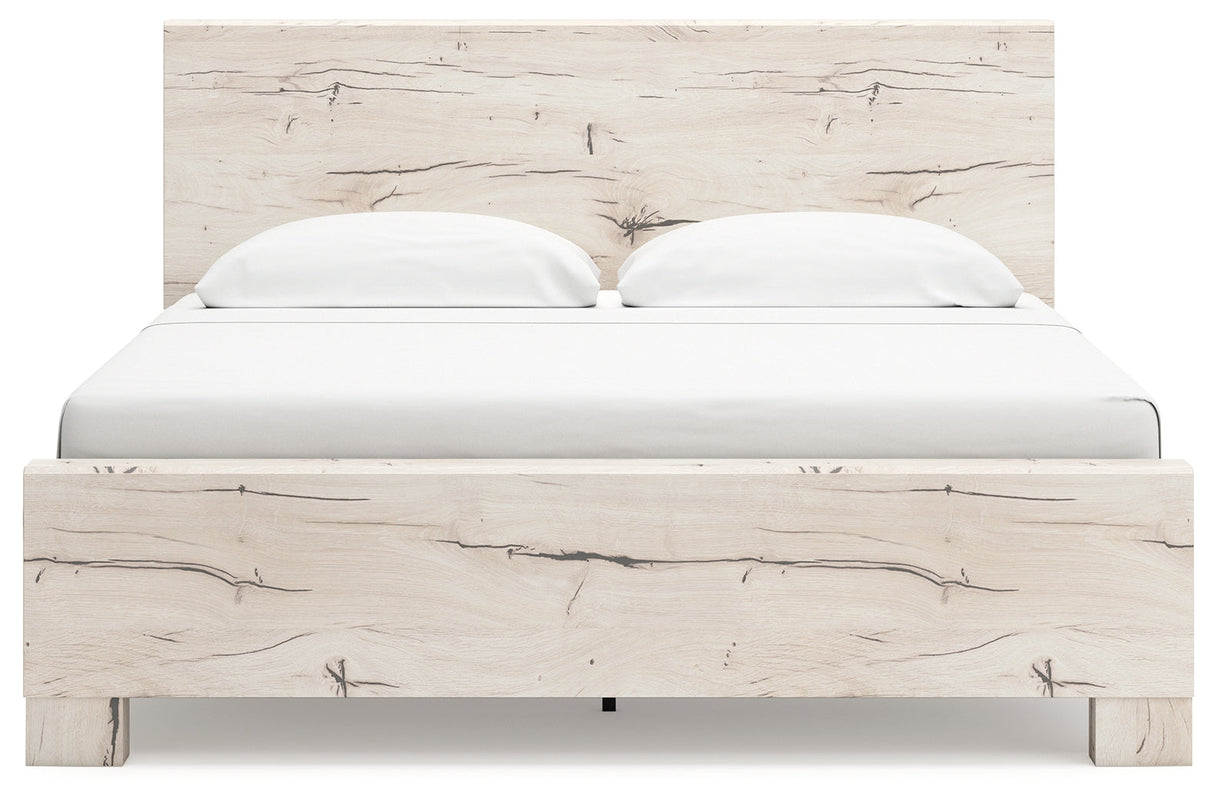 Lawroy Light Natural King Panel Bed by Ashley at Eve Furniture