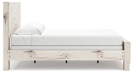 Lawroy Light Natural King Panel Bed by Ashley at Eve Furniture