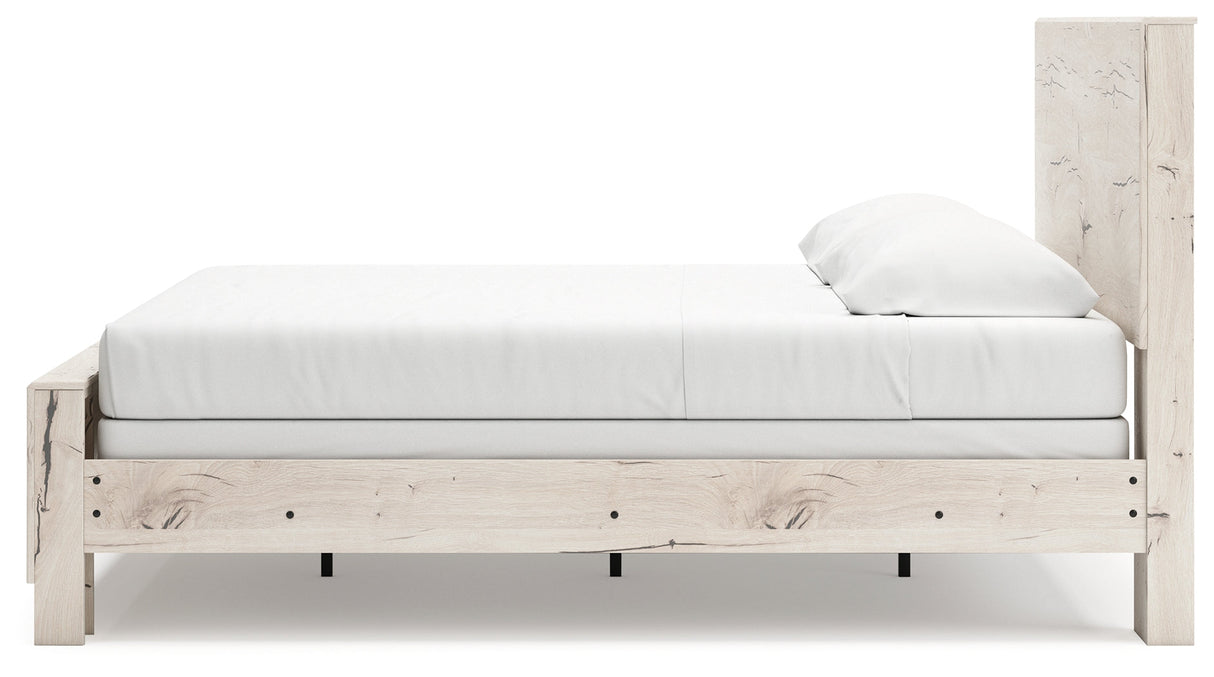 Lawroy Light Natural King Panel Bed by Ashley at Eve Furniture
