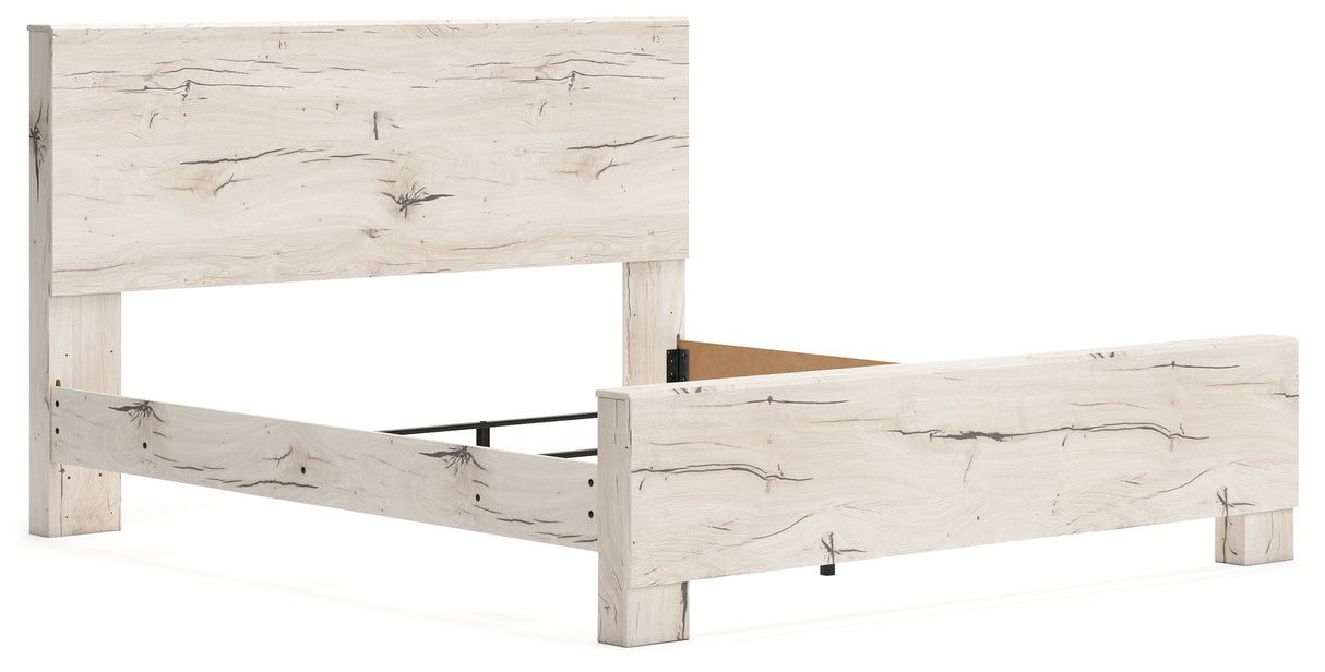 Lawroy Light Natural King Panel Bed by Ashley at Eve Furniture