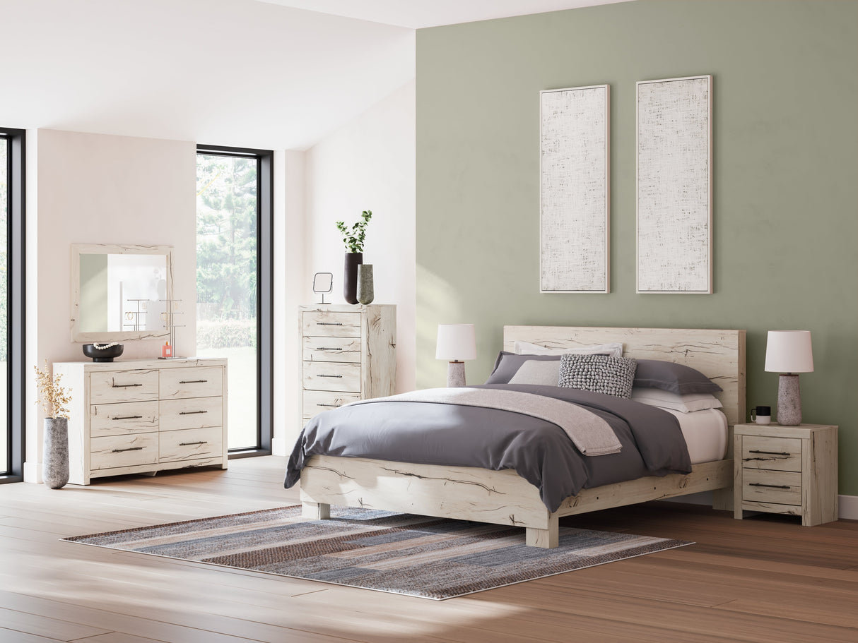 Lawroy Light Natural King Panel Bed by Ashley at Eve Furniture