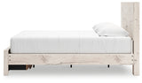Lawroy Light Natural King Storage Platform Bed by Ashley at Eve Furniture