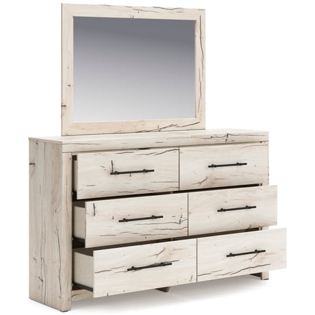 Lawroy Light Natural Panel Bedroom Set by Ashley at Eve Furniture