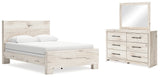 Lawroy Light Natural Panel Bedroom Set by Ashley at Eve Furniture