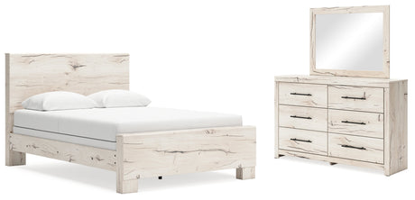 Lawroy Light Natural Panel Bedroom Set by Ashley at Eve Furniture