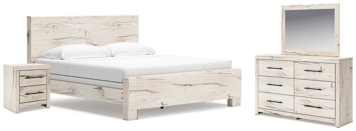 Lawroy Light Natural Panel Bedroom Set by Ashley at Eve Furniture
