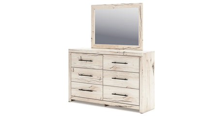 Lawroy Light Natural Panel Bedroom Set by Ashley at Eve Furniture