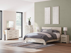 Lawroy Light Natural Panel Bedroom Set by Ashley at Eve Furniture