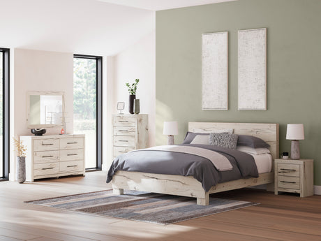 Lawroy Light Natural Panel Bedroom Set by Ashley at Eve Furniture