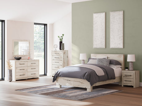 Lawroy Light Natural Queen Panel Bed by Ashley at Eve Furniture