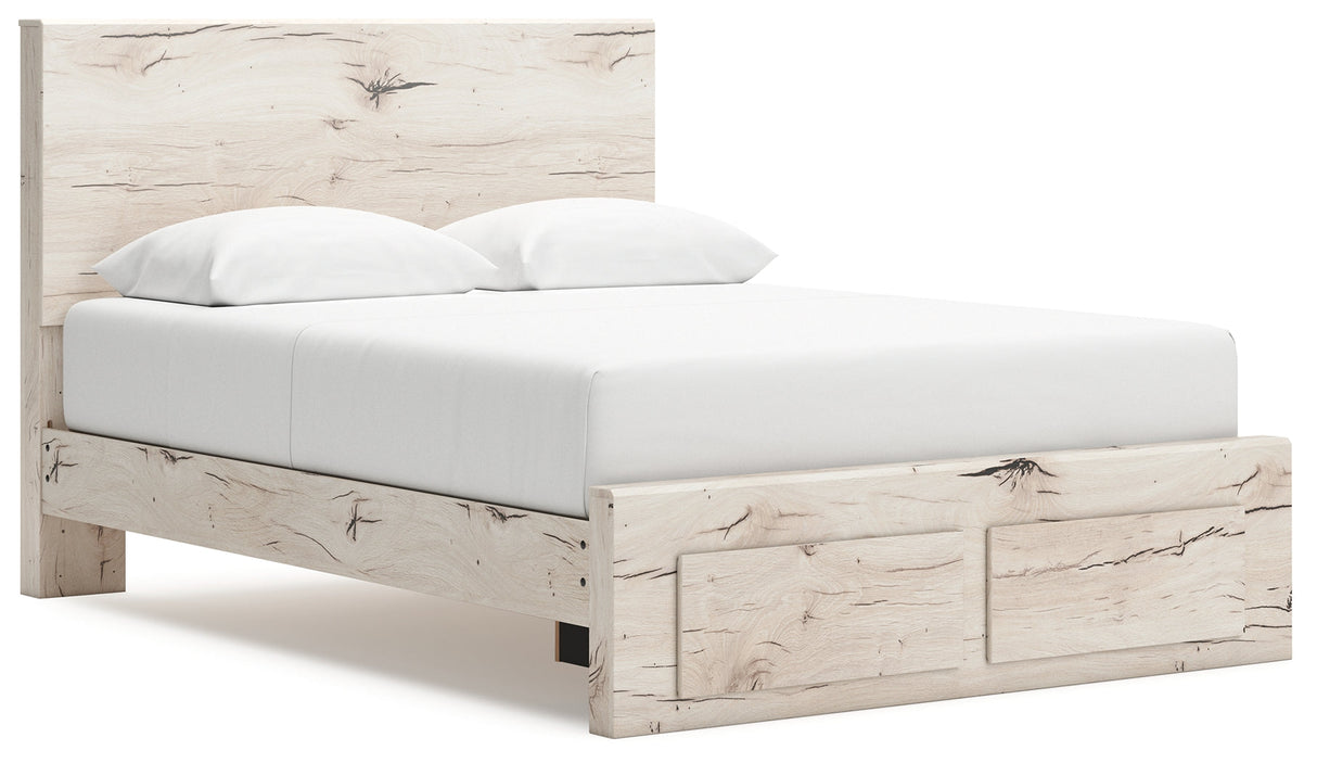 Lawroy Light Natural Queen Storage Platform Bed by Ashley at Eve Furniture