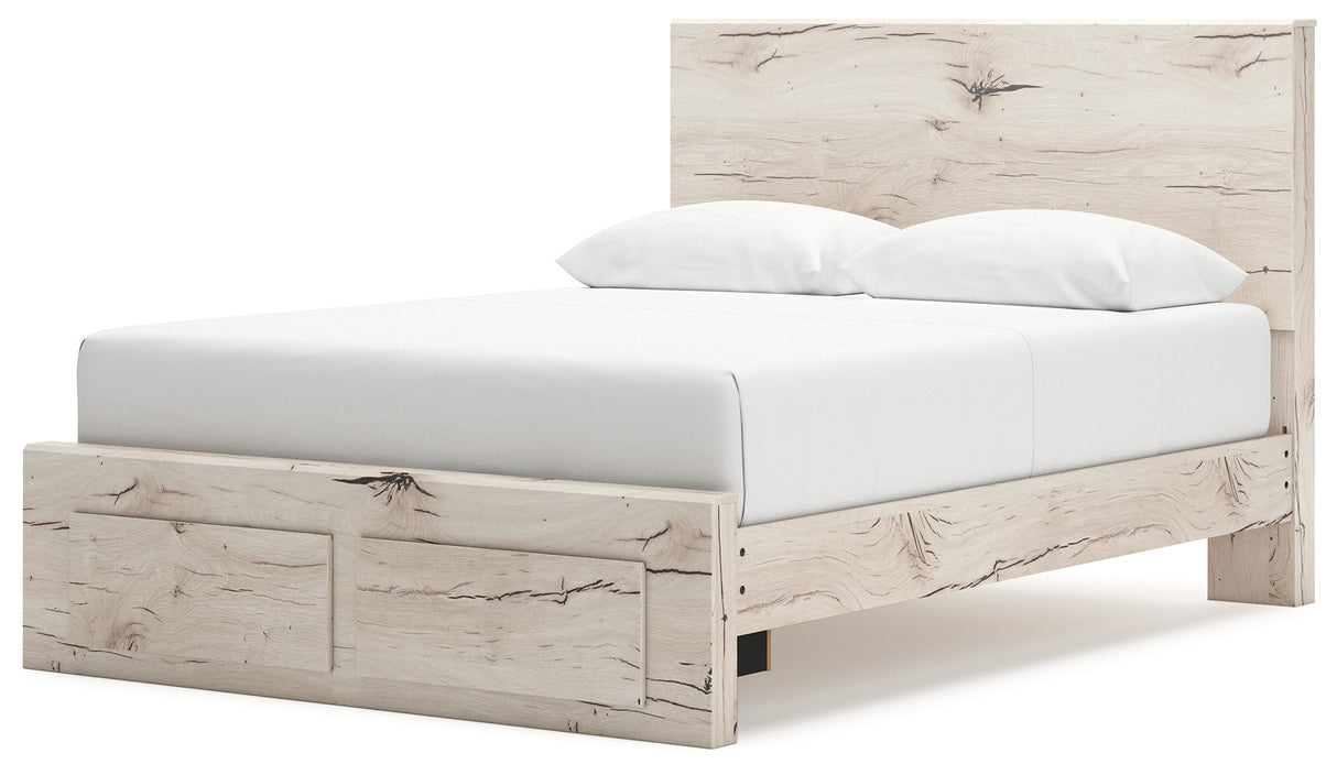 Lawroy Light Natural Queen Storage Platform Bed by Ashley at Eve Furniture