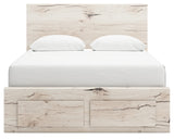 Lawroy Light Natural Queen Storage Platform Bed by Ashley at Eve Furniture
