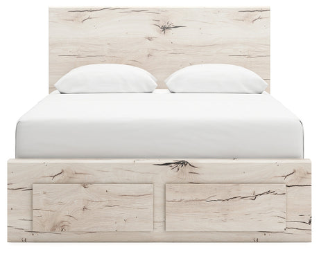 Lawroy Light Natural Queen Storage Platform Bed by Ashley at Eve Furniture