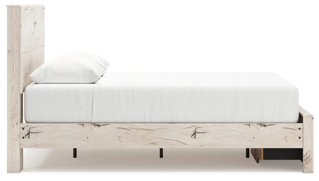 Lawroy Light Natural Queen Storage Platform Bed by Ashley at Eve Furniture