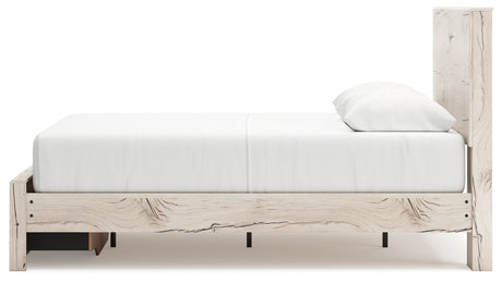 Lawroy Light Natural Queen Storage Platform Bed by Ashley at Eve Furniture