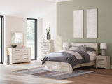 Lawroy Light Natural Queen Storage Platform Bed by Ashley at Eve Furniture