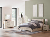 Lawroy Light Natural Queen Storage Platform Bed with 2 Drawers by Ashley at Eve Furniture