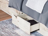 Lawroy Light Natural Queen Storage Platform Bed with 2 Drawers by Ashley at Eve Furniture