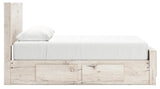 Lawroy Light Natural Queen Storage Platform Bed with 2 Drawers by Ashley at Eve Furniture