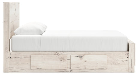 Lawroy Light Natural Queen Storage Platform Bed with 2 Drawers by Ashley at Eve Furniture