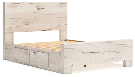 Lawroy Light Natural Queen Storage Platform Bed with 2 Drawers by Ashley at Eve Furniture