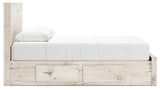 Lawroy Light Natural Queen Storage Platform Bed with 6 Drawers by Ashley at Eve Furniture